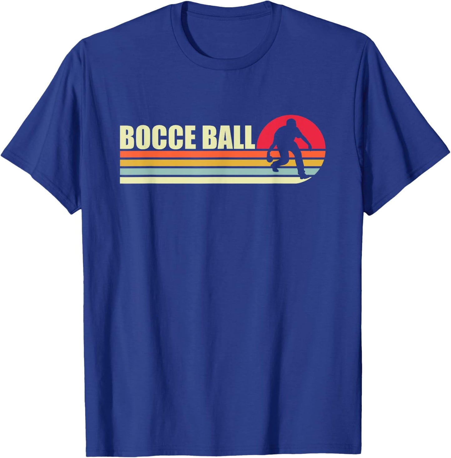 Bocce ball boules sports bocce banner retro design T-Shirt - T-Shirt | Royal