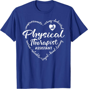 Physical Therapist Assistant PTA Physical Therapy Team Funny T-Shirt - T-Shirt | Royal