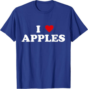 I Heart Crops Farming Farmer - I Love Apple T-Shirt - T-Shirt | Royal
