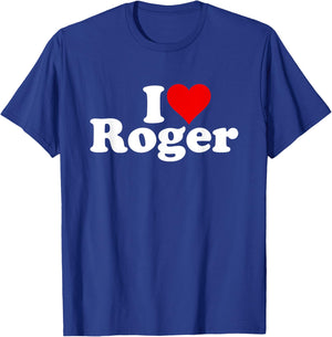 I Love Heart Roger T-Shirt - T-Shirt | Royal
