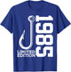 Angler 40th Birthday Fishing Limited Edition 1985 T-Shirt - T-Shirt | Royal