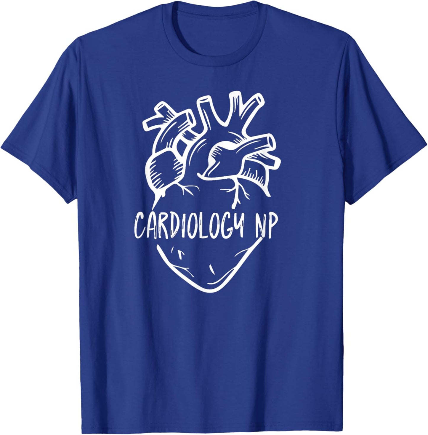 Cardiology NP Cardiology Nurse Practitioner Anatomical Heart T-Shirt - T-Shirt | Royal