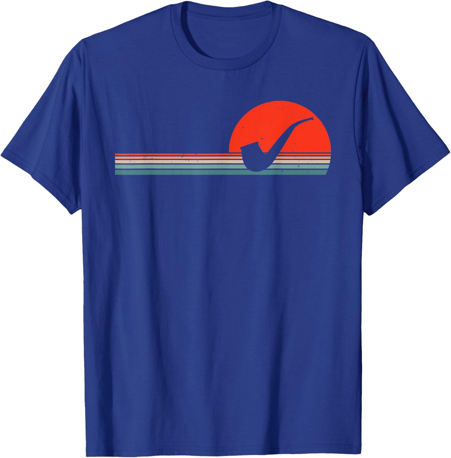Pipe Smoking Retro Tobacco Vintage Smoker T-Shirt - T-Shirt | Royal