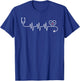 Nurse Paramedic Stethoscope T-Shirt - T-Shirt | Royal