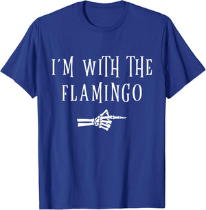 I'm With Flamingo Halloween Costume Party Matching Flamingo T-Shirt - T-Shirt | Royal