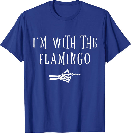 I'm With Flamingo Halloween Costume Party Matching Flamingo T-Shirt - T-Shirt | Royal