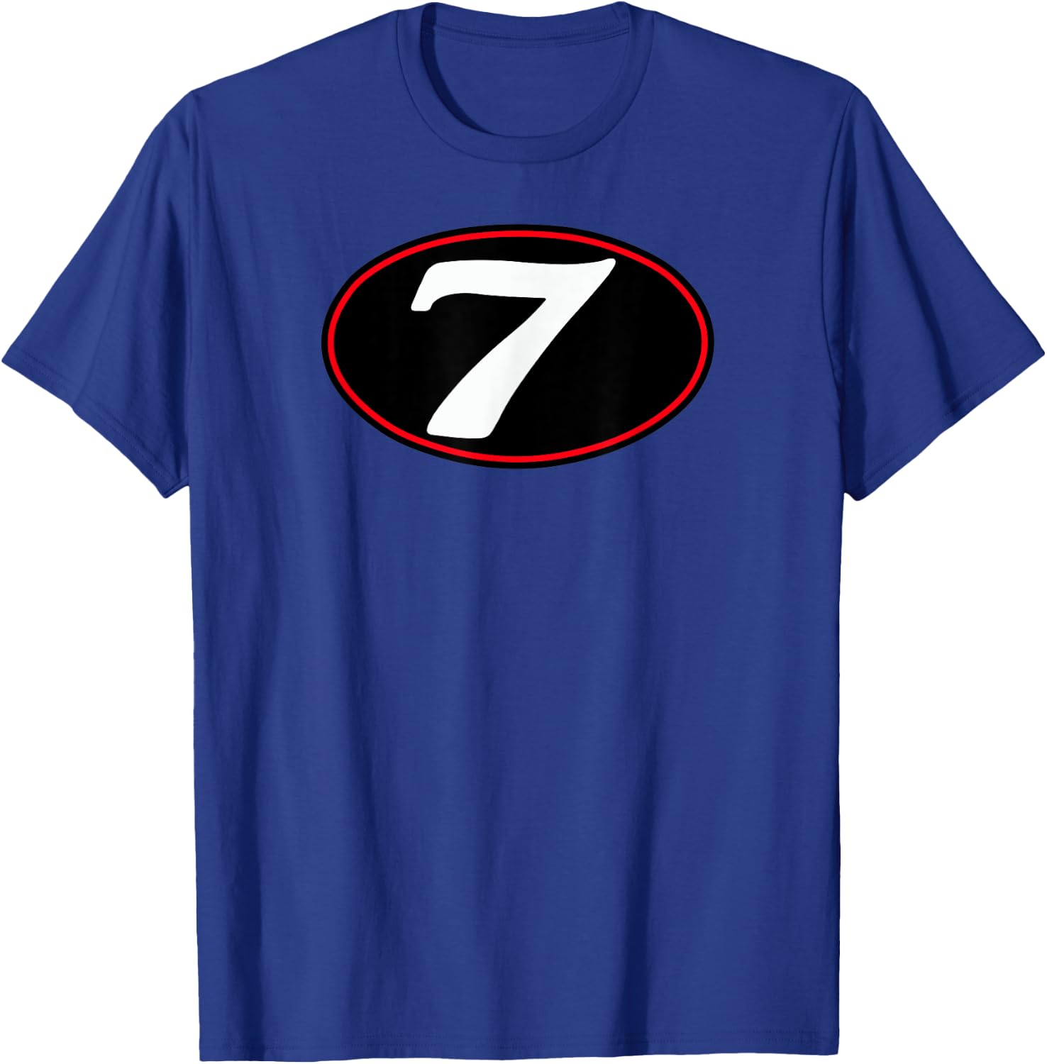 MG V7 Cafe Racer Italian Motorcycle #7 Oval Logo (Black) T-Shirt - T-Shirt | Royal
