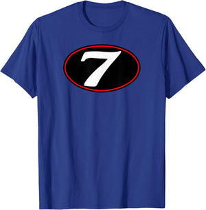 MG V7 Cafe Racer Italian Motorcycle #7 Oval Logo (Black) T-Shirt - T-Shirt | Royal
