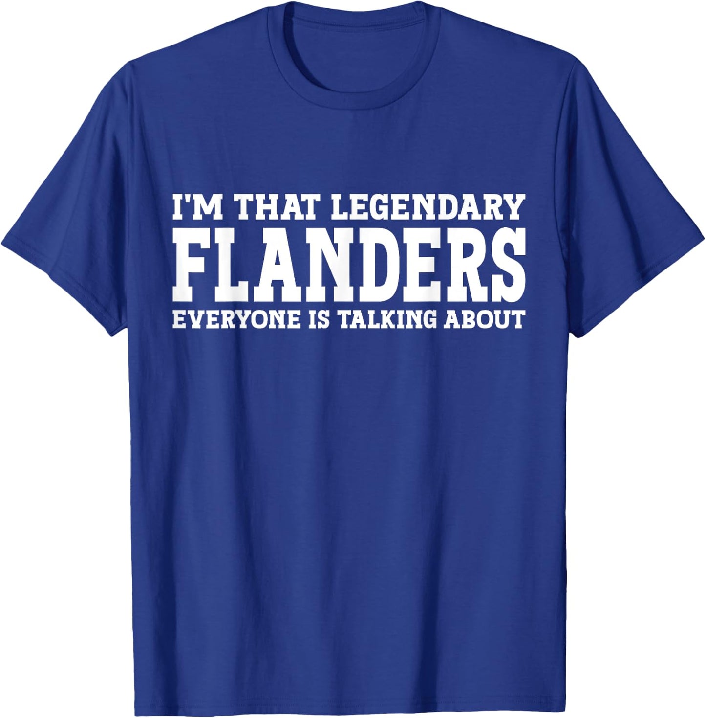 Flanders Surname Funny Team Family Last Name Flanders T-Shirt - T-Shirt | Royal