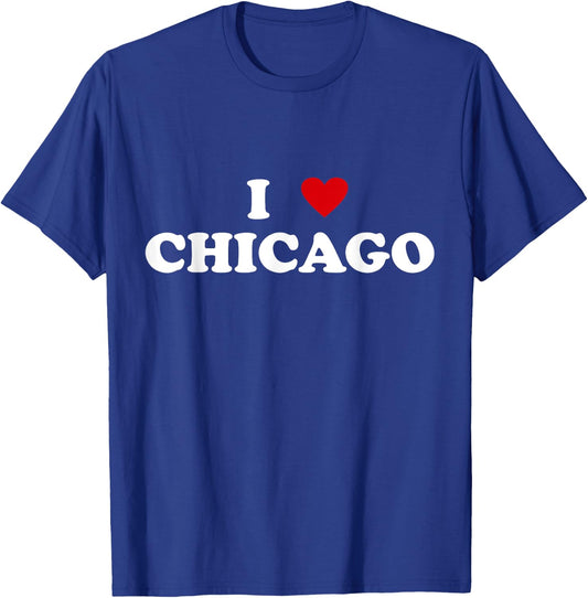 I Heart USA City - I Love Chicago T-Shirt - T-Shirt | Royal
