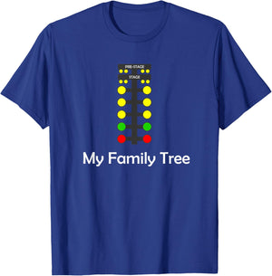 Drag Racing Family Tree T-Shirt - T-Shirt | Royal