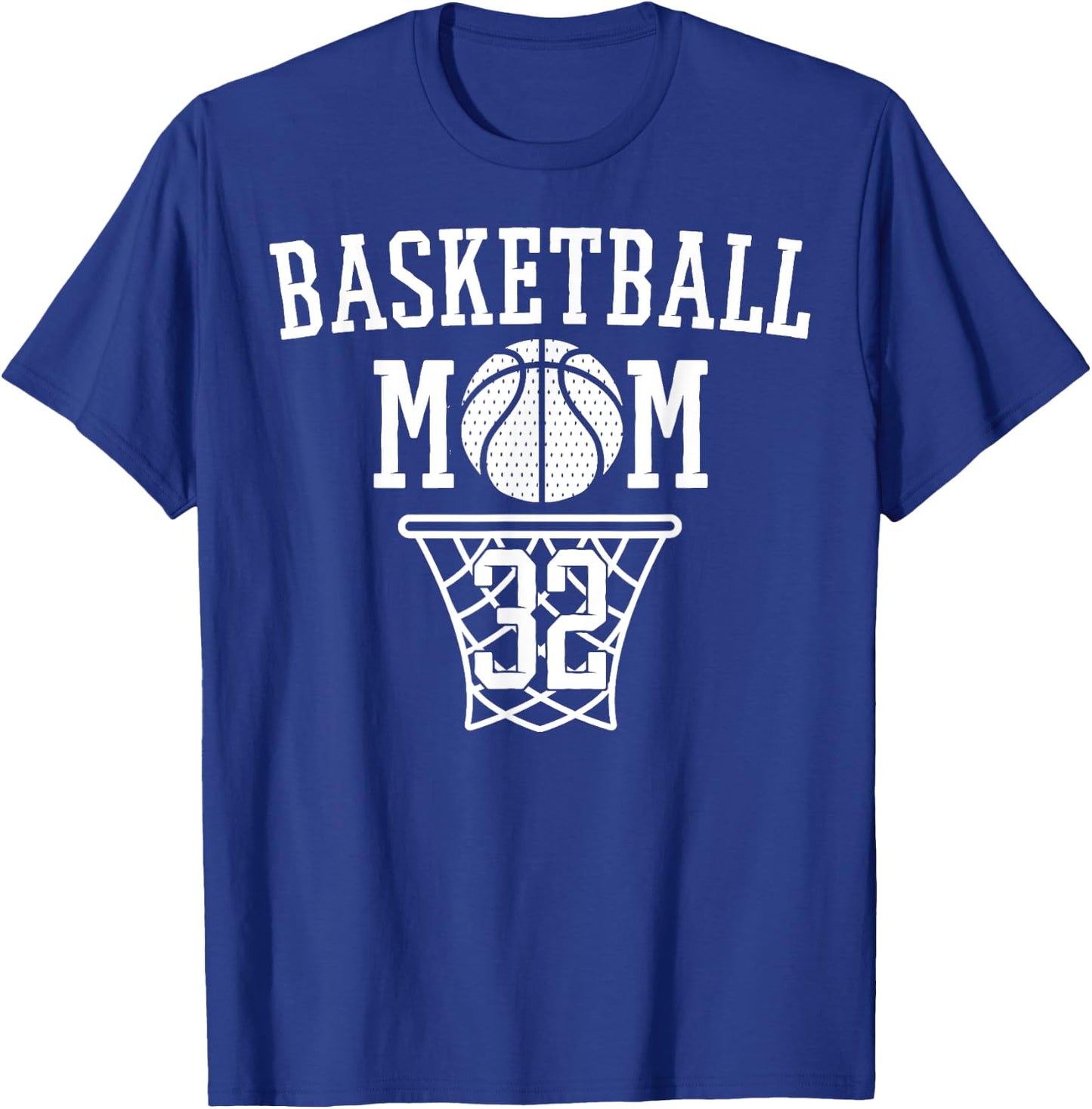 That's My Boy #32 Basketball Jersey Number 32 Basketball Mom T-Shirt - T-Shirt | Royal
