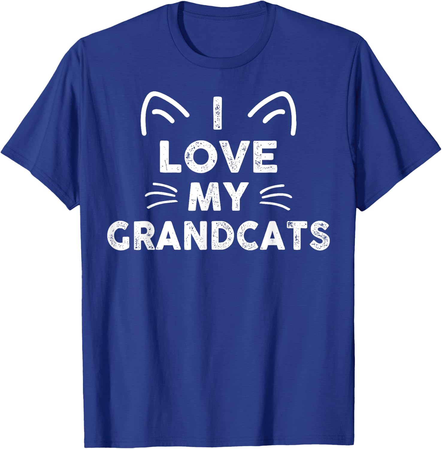 I Love My Grandcats Funny Cat Grandparent Animal Lovers T-Shirt - T-Shirt | Royal