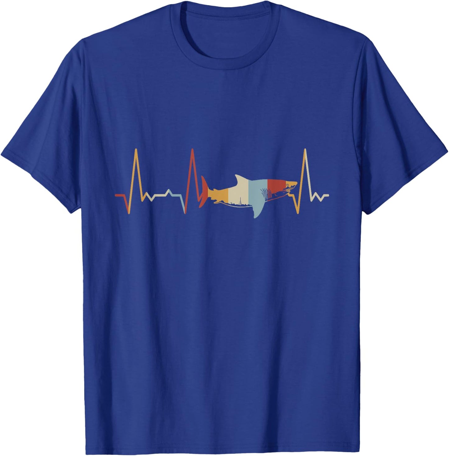 Heartbeat Shark T-Shirt - T-Shirt | Royal