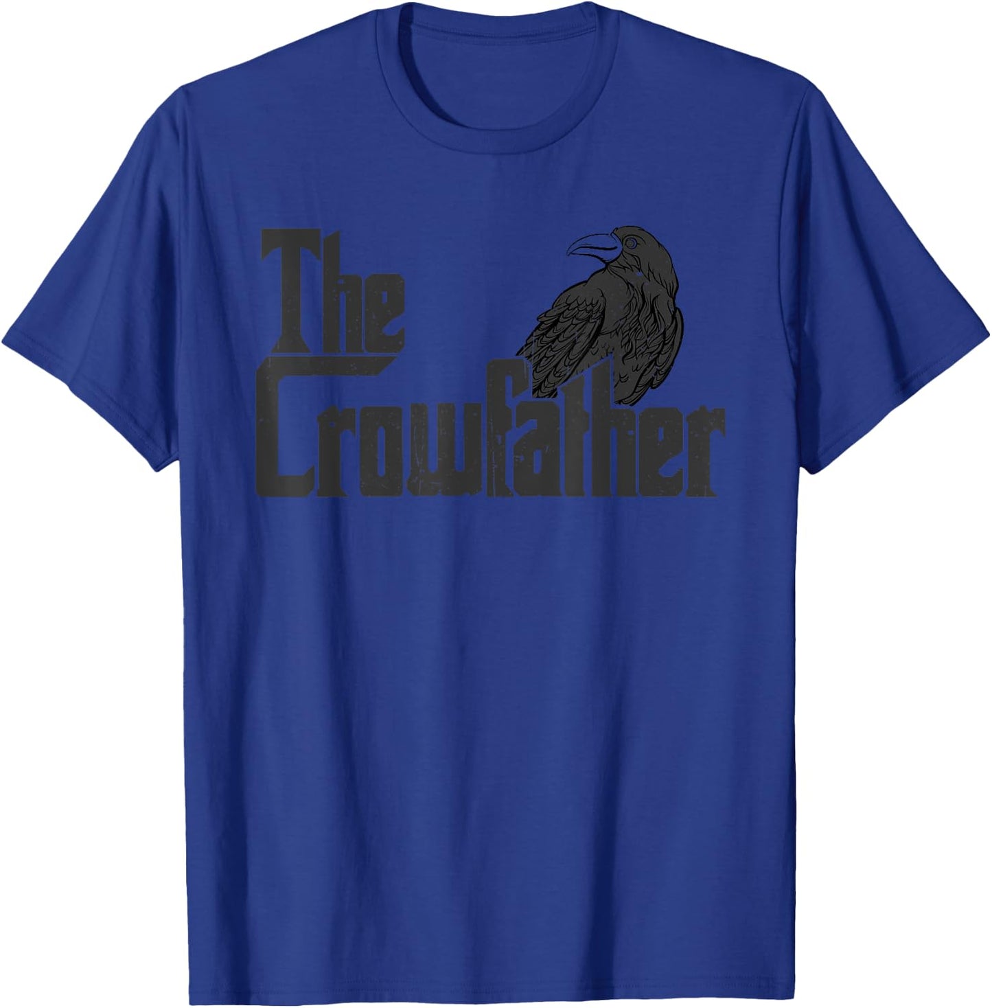 The Crowfather Raven Graphic Black Crow T-Shirt - T-Shirt | Royal