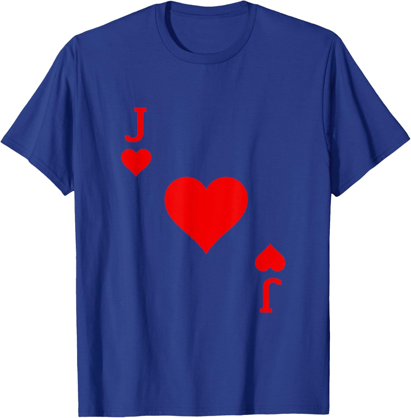 Jack of Hearts Deck of Cards Carnival Halloween Costume T-Shirt - T-Shirt | Royal