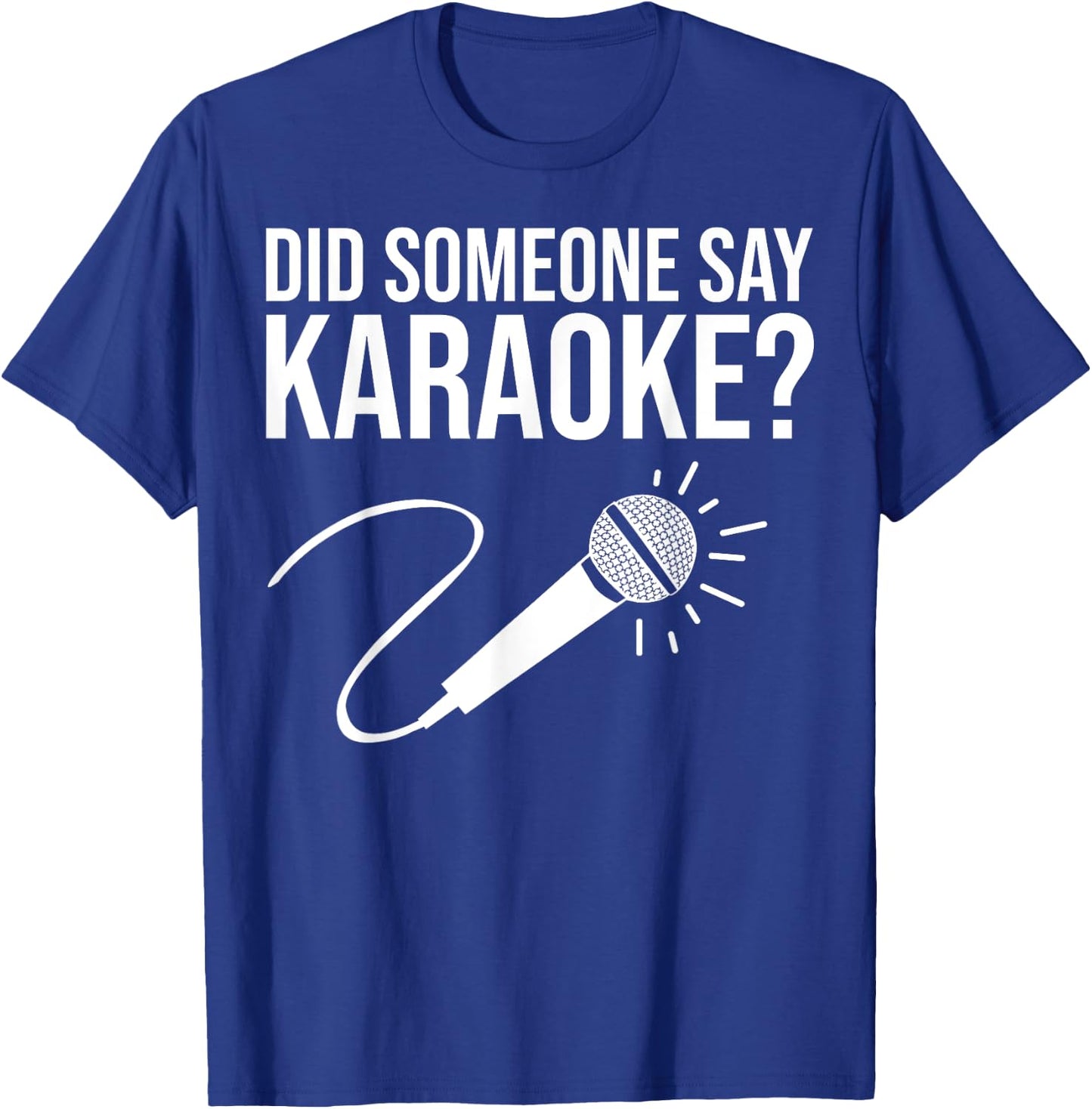 Funny Karaoke Designs Women Singing Music Lovers T-Shirt - T-Shirt | Royal