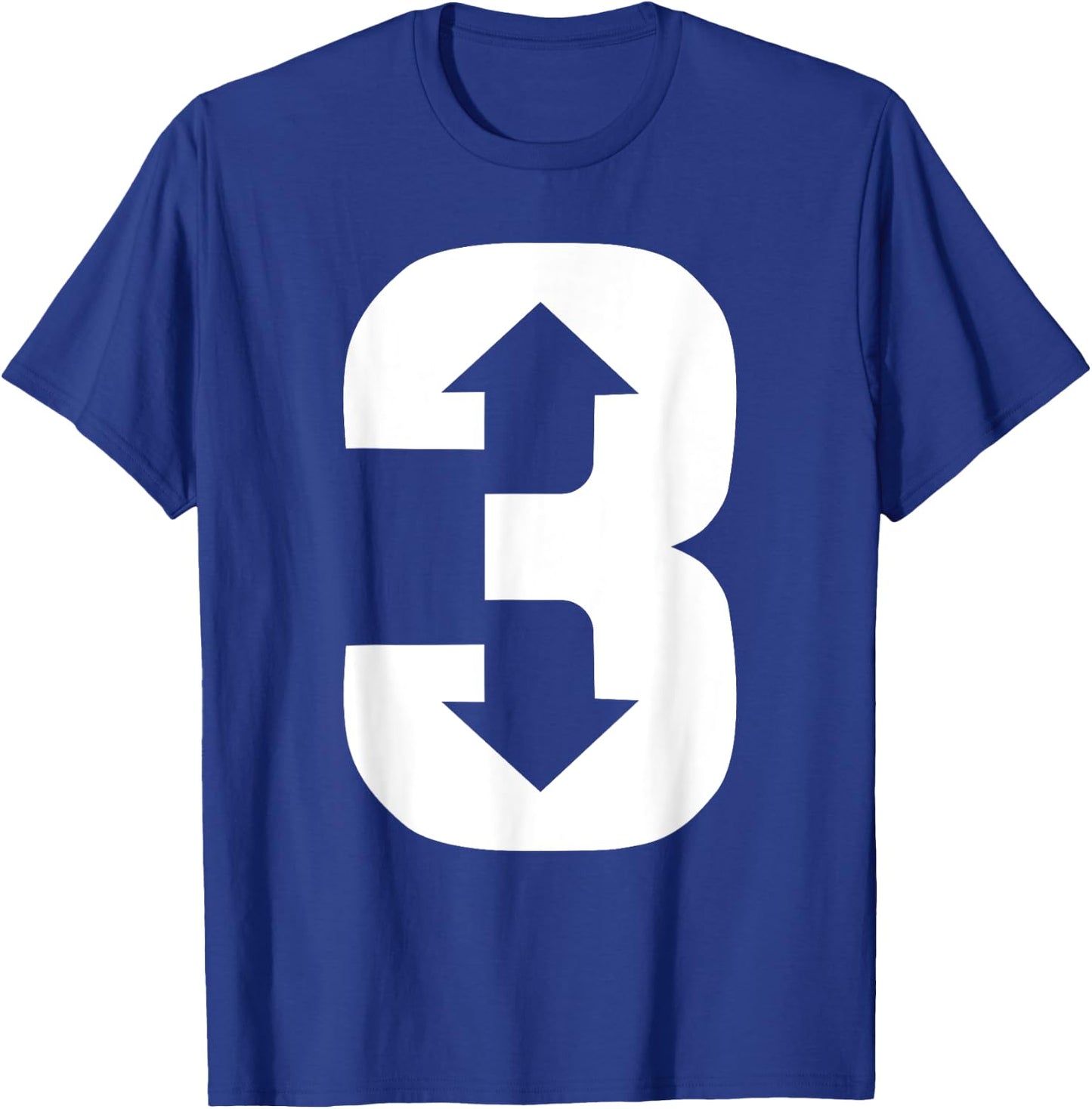 3 Up 3 Down | Three Up Three Down Baseball T-Shirt - T-Shirt | Royal