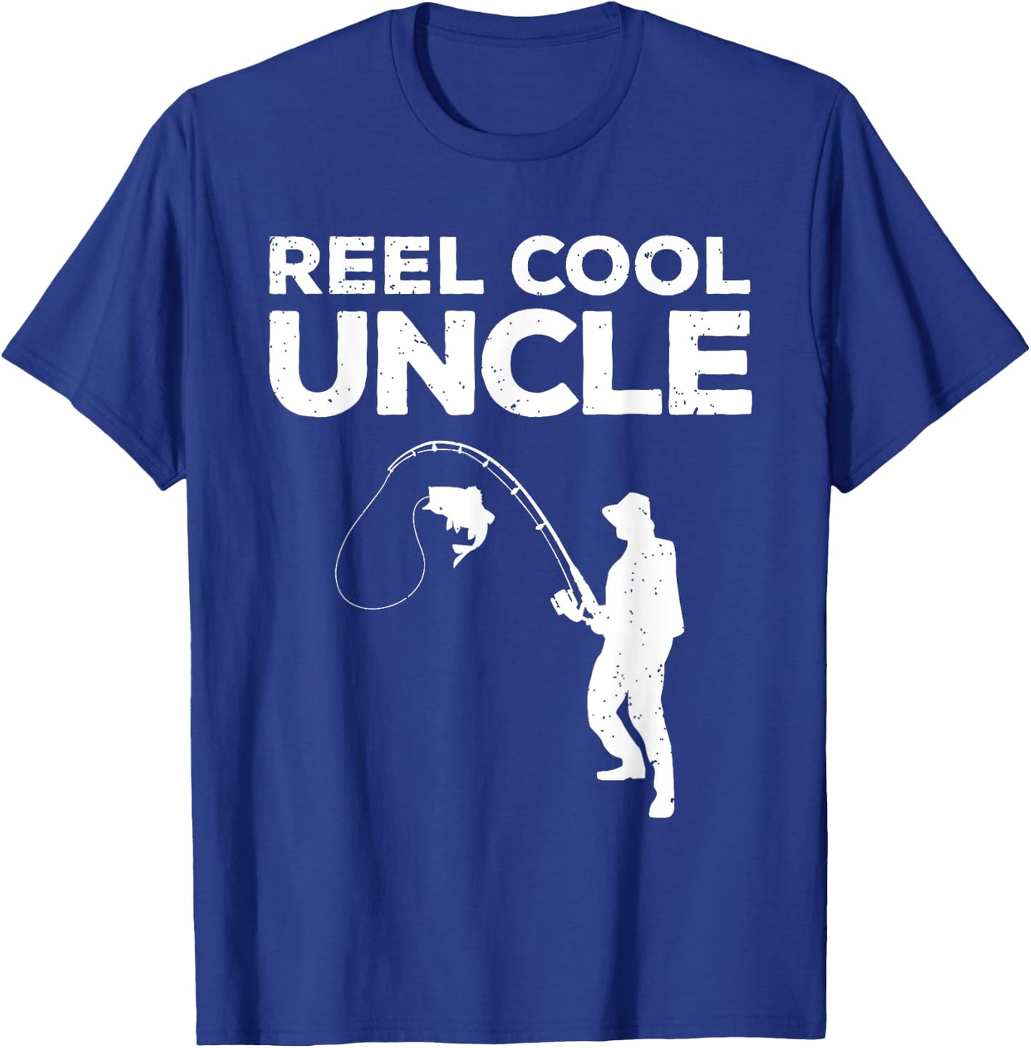Funny First Time Uncle Design Reel Fishing Lover T-Shirt - T-Shirt | Royal