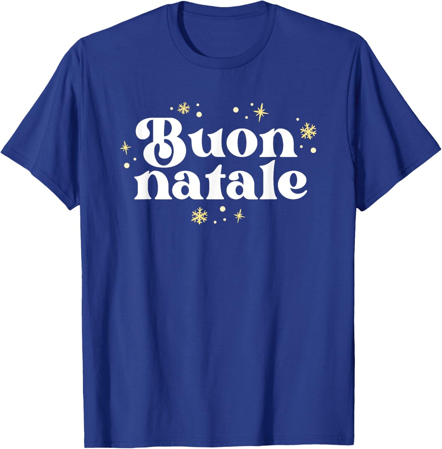 Vintage Buon Natale Italian Christmas Italy Pride Xmas T-Shirt - T-Shirt | Royal