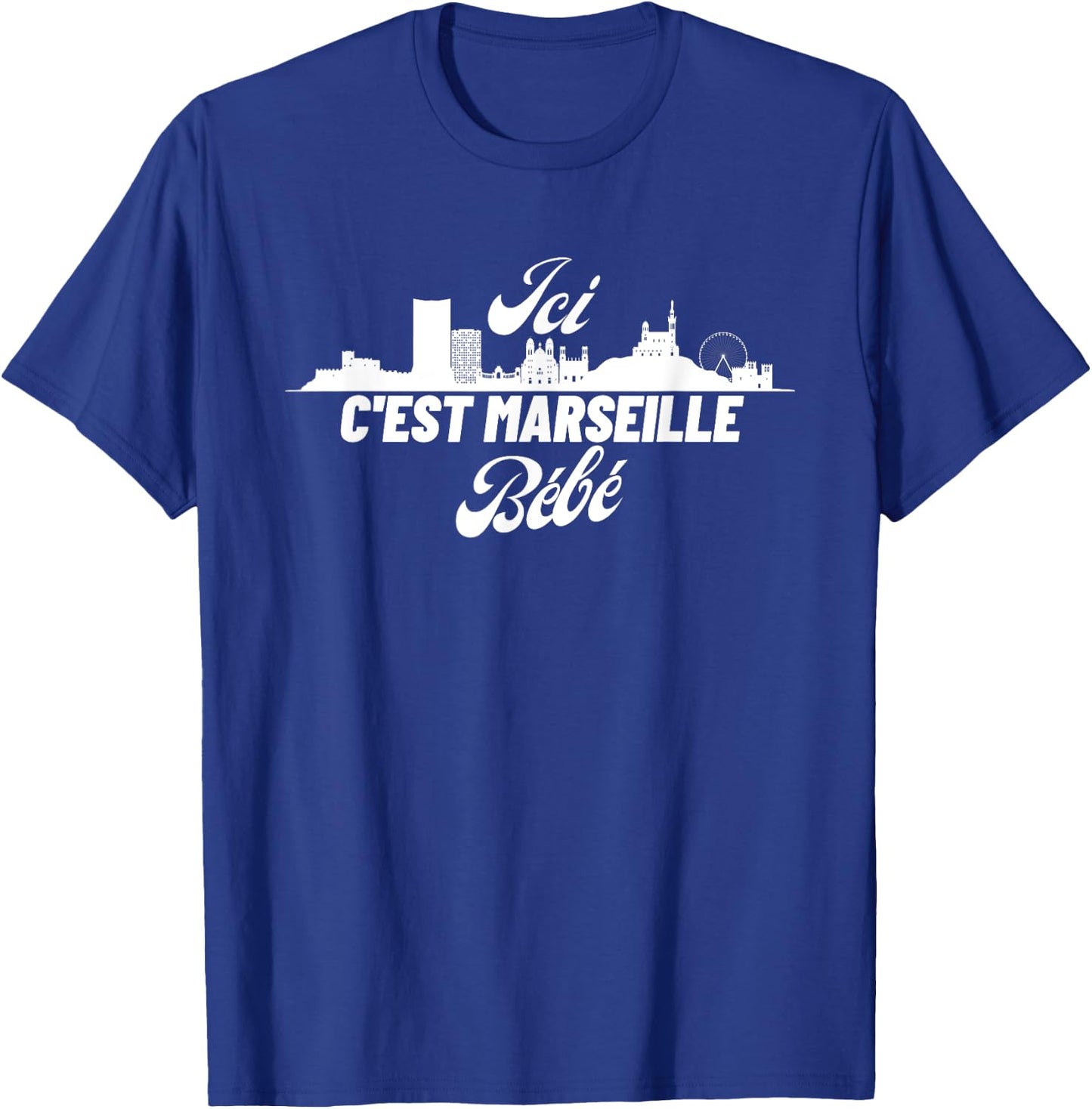 C'est Marseille Baby Football Marseille OM [French Language] T-Shirt - T-Shirt | Royal