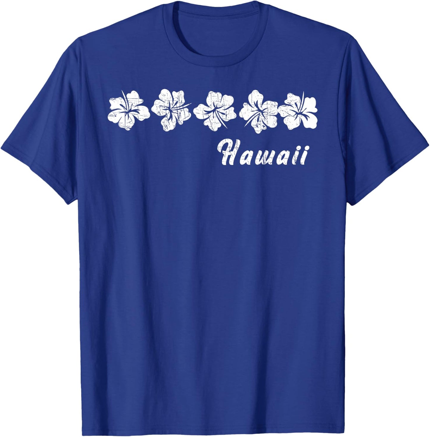 Aloha Hawaii Hawaiian Vacation Hibiscus Flower Surfing T-Shirt - T-Shirt | Royal