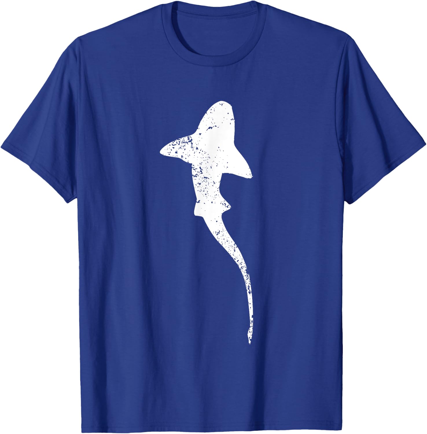 Grunge Whale Shark Print - Vintage Whale Shark T-Shirt - T-Shirt | Royal