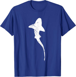 Grunge Whale Shark Print - Vintage Whale Shark T-Shirt - T-Shirt | Royal