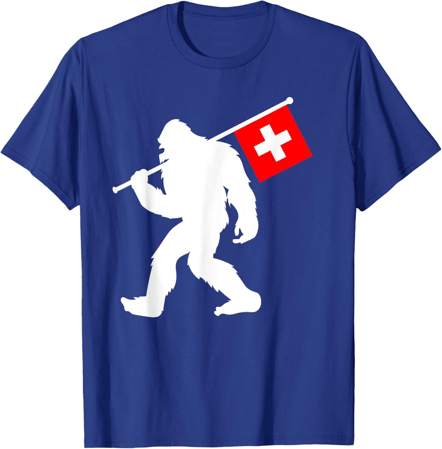 Switzerland Bigfoot T-Shirt - T-Shirt | Royal