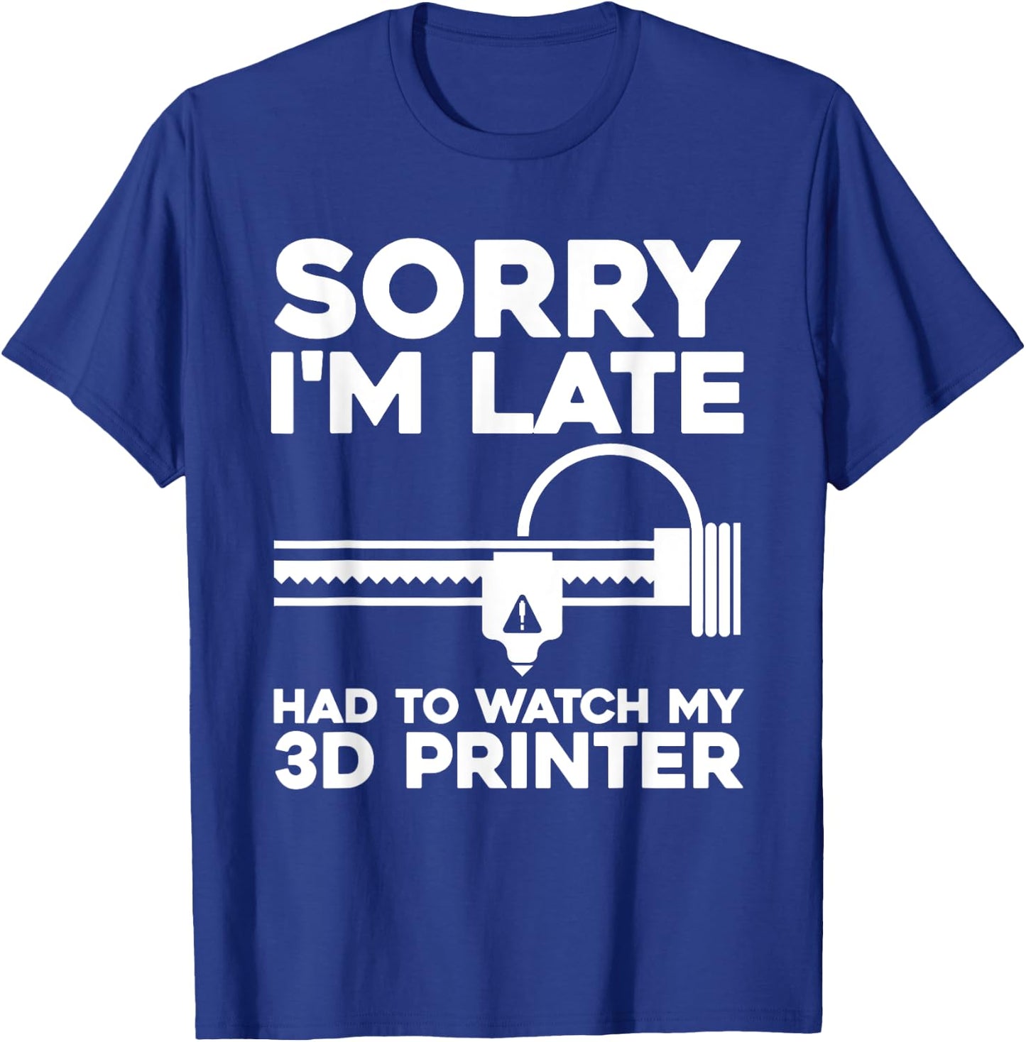 Funny 3D Printer Design Women 3D Printing Printer T-Shirt - T-Shirt | Royal