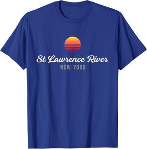 St Lawrence River NEW YORK Bass Fishing Youth Fishin Pro T-Shirt - T-Shirt | Royal