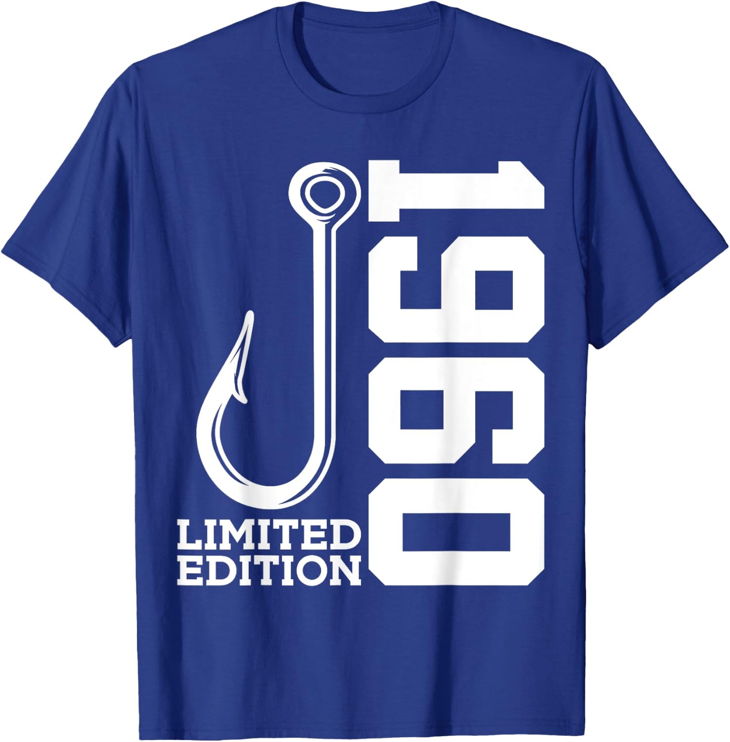 Angler 65th Birthday Fishing Limited Edition 1960 T-Shirt - T-Shirt | Royal