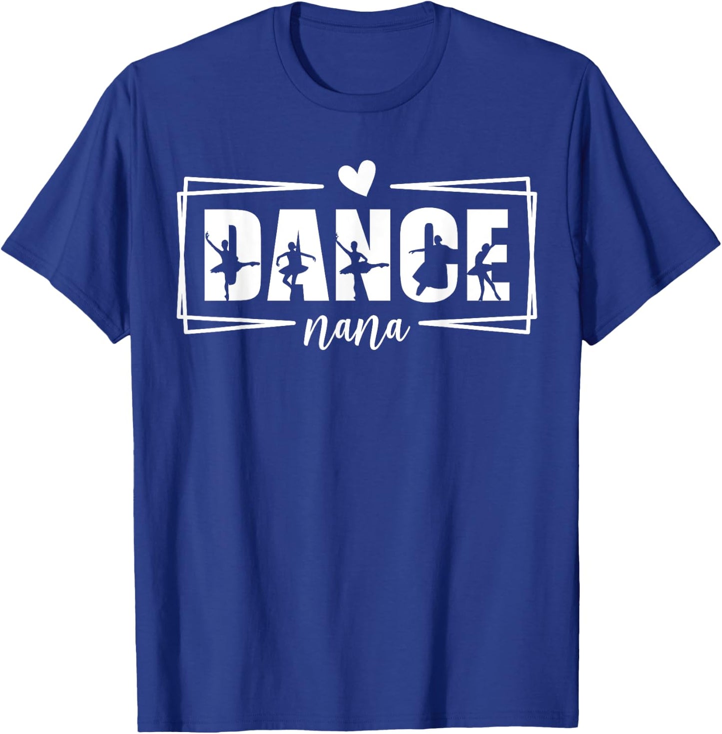 Dance Nana Cheer Dance Grandmother Retro Ballerina T-Shirt - T-Shirt | Royal