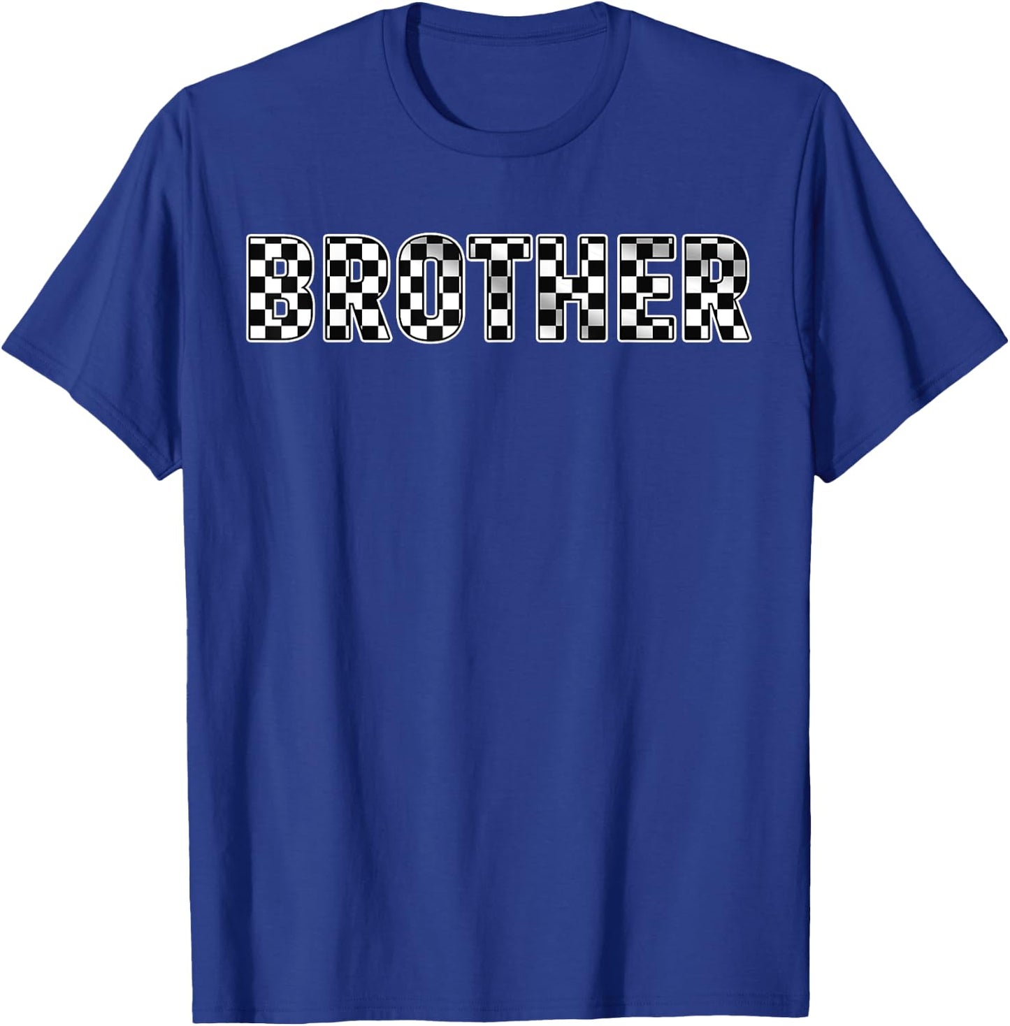 Pit Crew Brother Racing Car Family Matching Birthday Party T-Shirt - T-Shirt | Royal