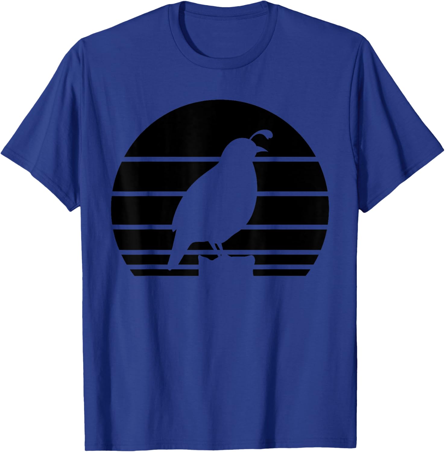 Cool Quail Art Men Women Bird Hunter Quail Upland Hunter T-Shirt - T-Shirt | Royal