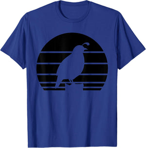Cool Quail Art Men Women Bird Hunter Quail Upland Hunter T-Shirt - T-Shirt | Royal