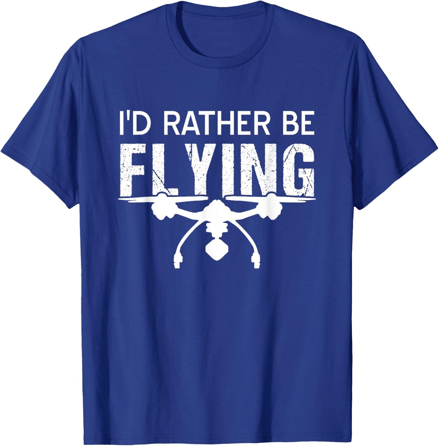 Drone drone captain vintage quadcopter sayings T-Shirt - T-Shirt | Royal
