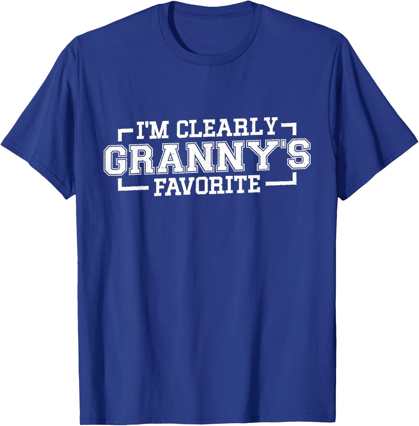 I'm Clearly Granny's Favorite, Grandson Grandma T-Shirt - T-Shirt | Royal