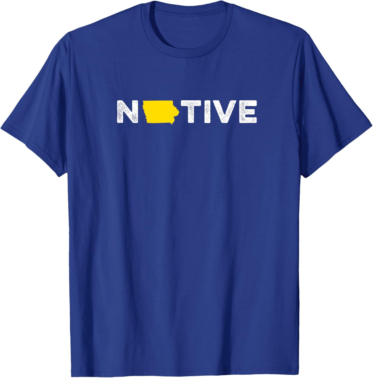 Native Iowa Home State Pride Hiking T-Shirt - T-Shirt | Royal