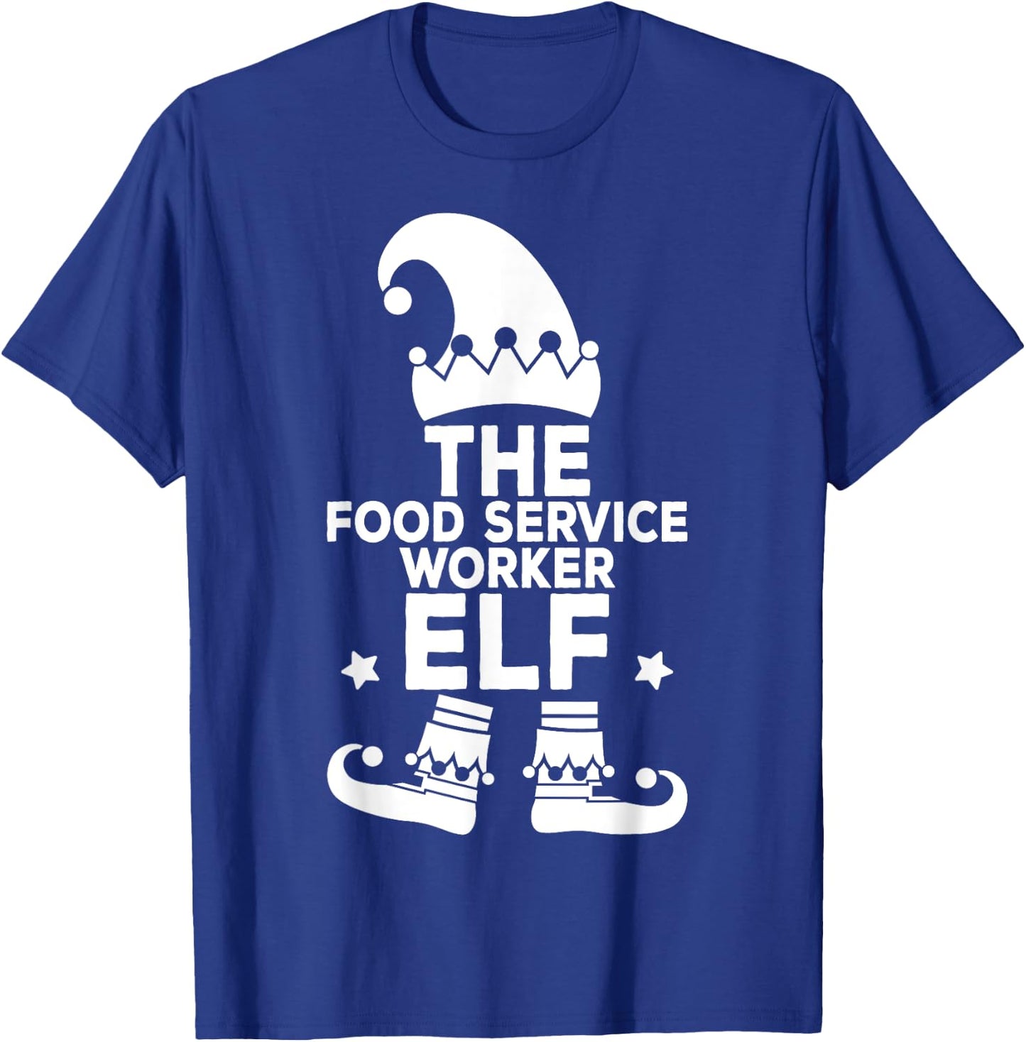 I'm The Food Service Worker Elf Holiday Matching Christmas T-Shirt - T-Shirt | Royal