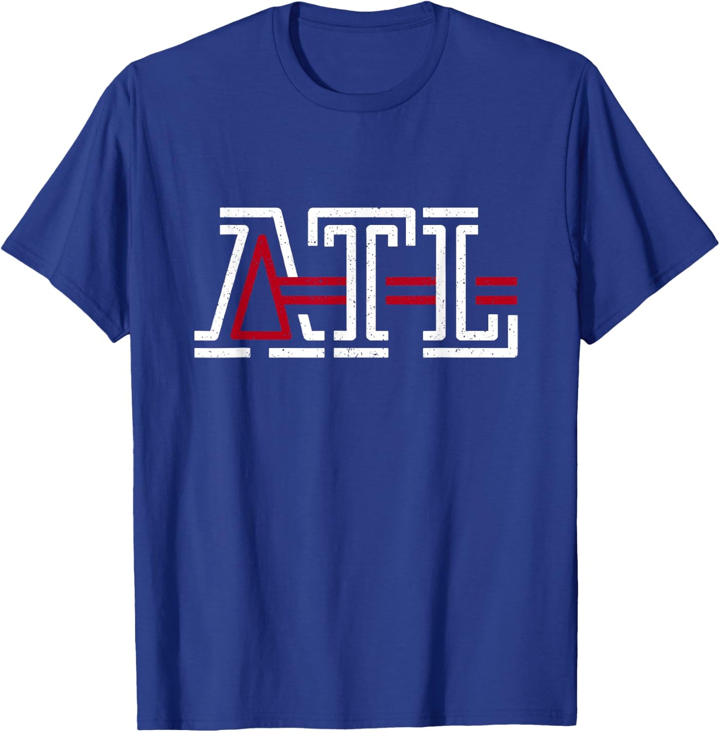 Vintage Atlanta Georgia ATL Classic Distressed T-Shirt - T-Shirt | Royal