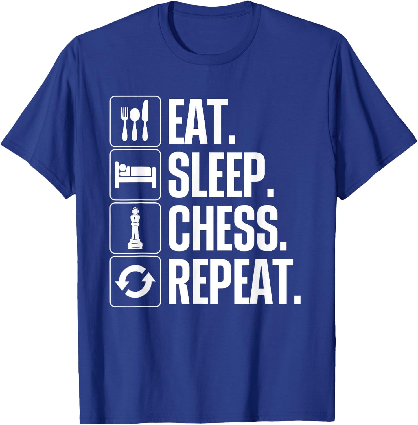 Cute Chess Player Art Boys Kids Chess Lover Novelty T-Shirt - T-Shirt | Royal