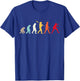 Retro Vintage Ping Pong Evolution Funny Table Tennis Player T-Shirt - T-Shirt | Royal