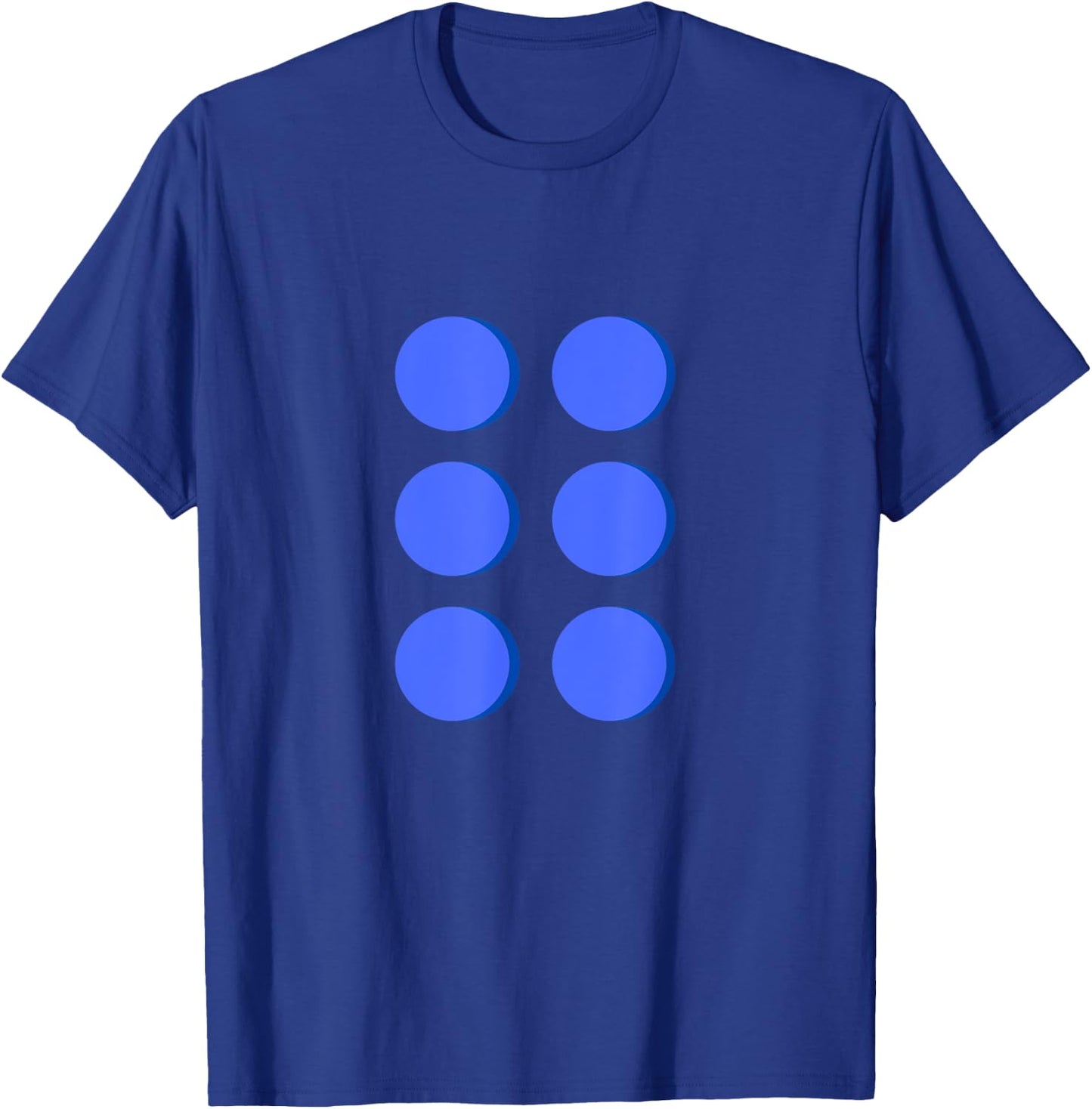 Blue Building Brick Halloween Plastic Block Costume Matching T-Shirt - T-Shirt | Royal