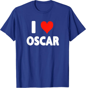 I Love Oscar - Heart T-Shirt - T-Shirt | Royal