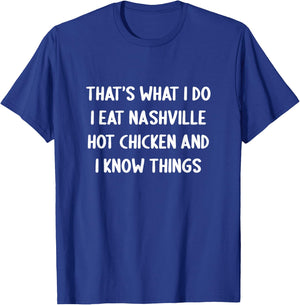 Nashville Hot Chicken Design Men Women Kids Funny Chicken T-Shirt - T-Shirt | Royal