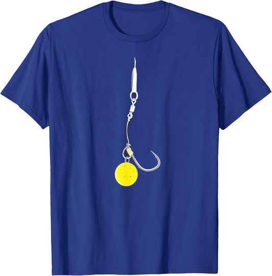 Carp Fishing Hair Rigs Corn Bait Angling Fisherman T-Shirt - T-Shirt | Royal