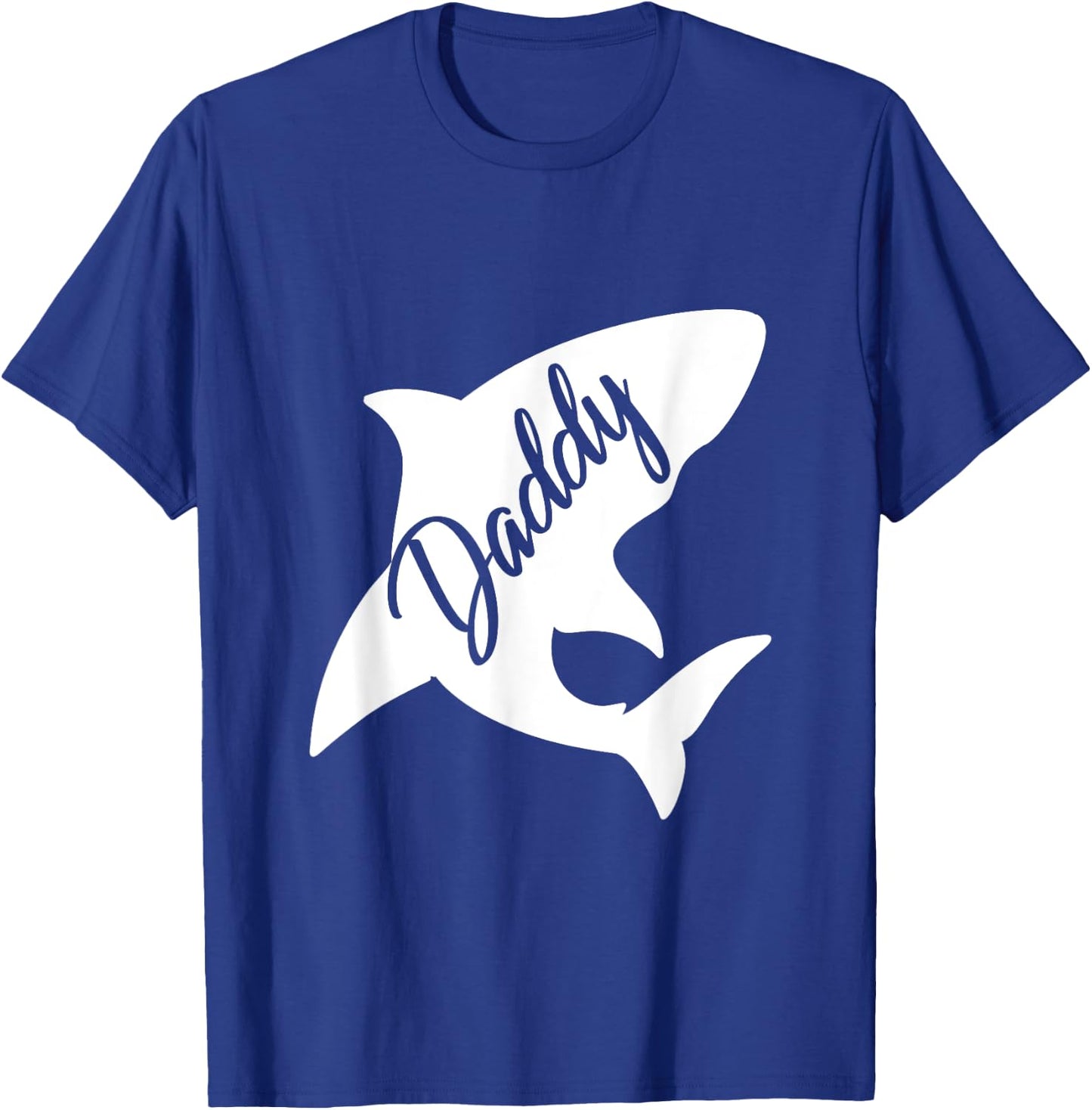 Daddy Shark Matching Family Shirts Shark T-Shirt - T-Shirt | Royal