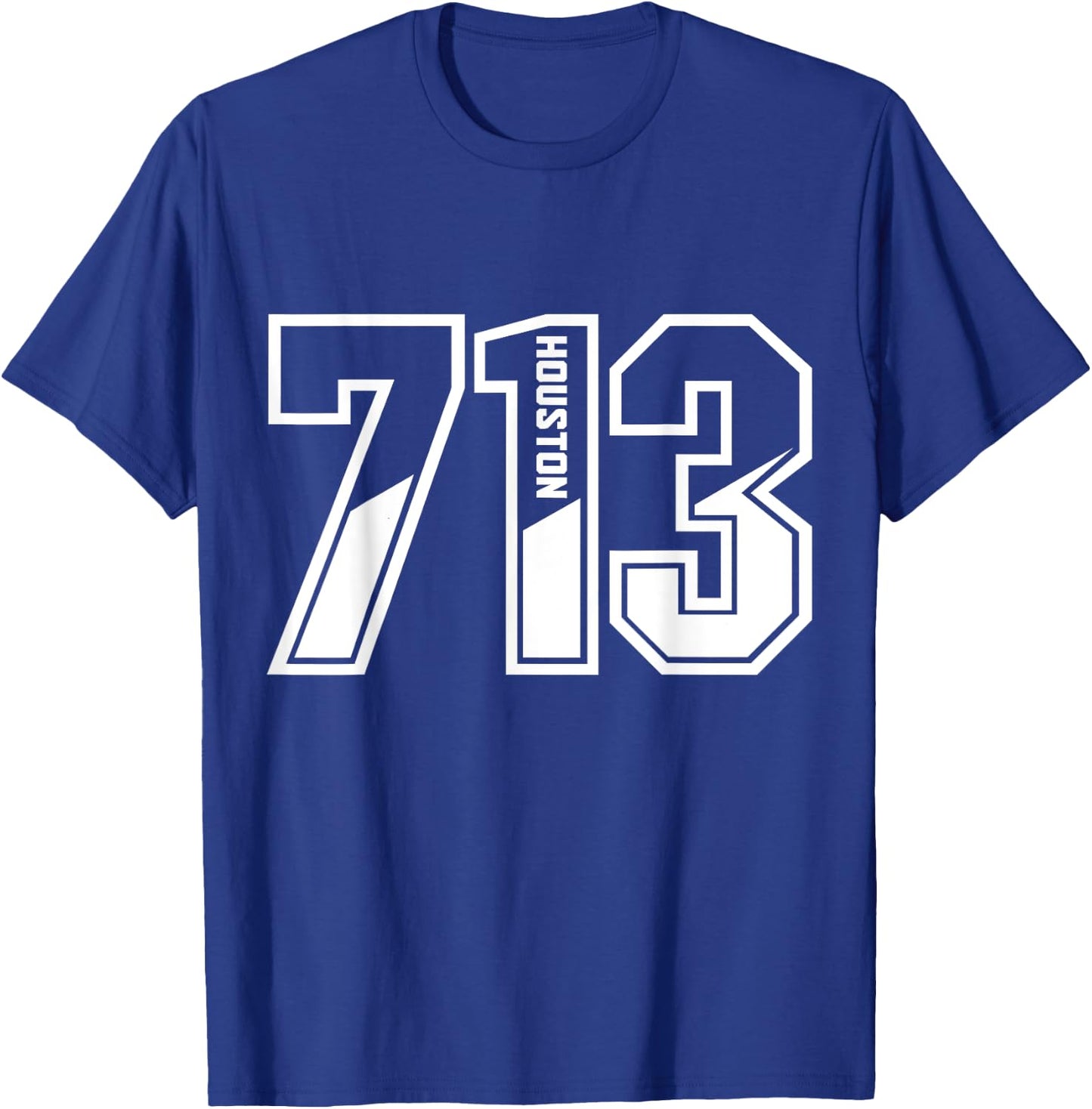 Houston Texas 713 Area Code Pride Vintage T-Shirt - T-Shirt | Royal