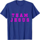 Fuchsia text Team Jesus Christian Athletic sports faith T-Shirt - T-Shirt | Royal